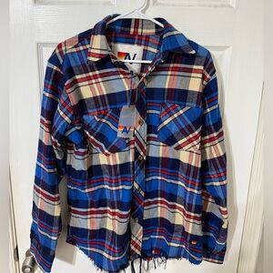 NWT Aviator Nation Plaid Flannel